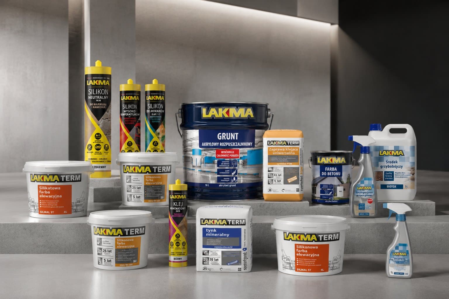 LAKMA product portfolio — ETICS, insulation, renders and construction chemistry